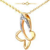 Diamond Pave Butterfly Pendant in UK Hallmarked 9ct Yellow Gold